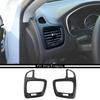 Dashboard Side Air Outlet Vent Cover Trim Bezel For Jeep Compass 17+ Matte Black
