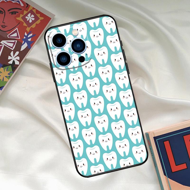Dentist Dental Dent Tooth Phone Case For iPhone 16 14 13 12 11 15 17 Pro Max 15 16 Plus 13 Mini 16e 17 Air Funda Cover
