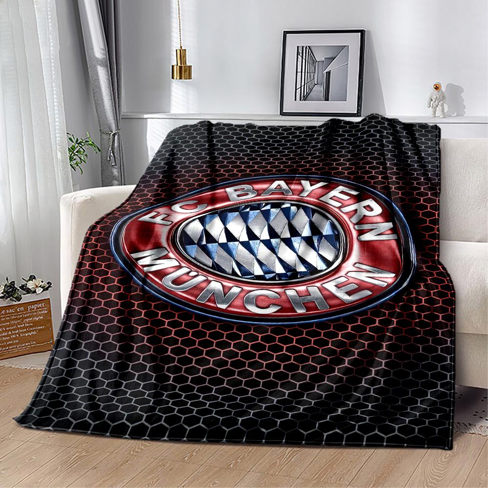 Bayern Munich Blanket Durable Comfort Suitable for Office Seaside Sofa All-Season Use Modern Style Gift for Travel Home Birthdays