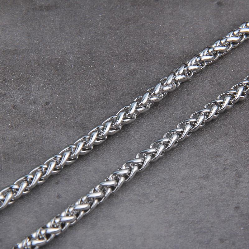 Vikings Jewelry Never Fade Stainless Steel Men Chains Necklace Without Pendant Fit for Most Pendant