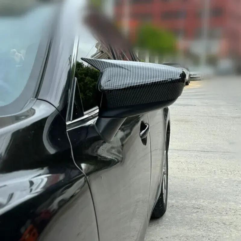 For Mazda 6 Atenza 2014 2015 2016 2017 ABS Car Rearview Side Mirror Cover Wing Cap Exterior Door Housing Trim Adhesive Sticker