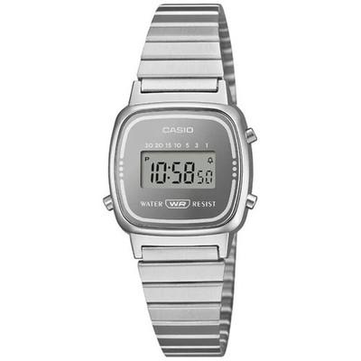 CASIO CLASSIC Series LA670WES-7AJF Digital Silver Stainless Steel Ladies Watch
