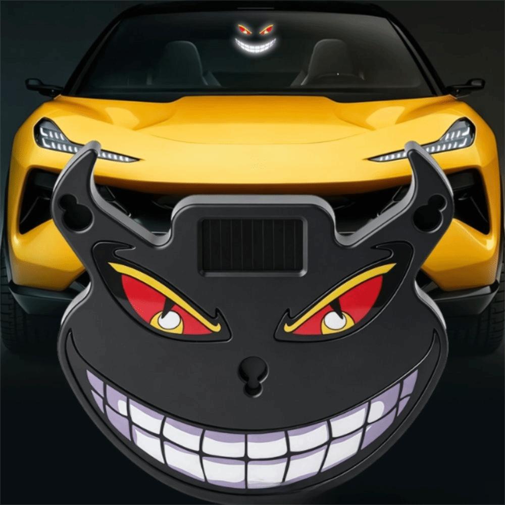 Eye Shape Flashing Car Light Solar Self-Charging Ambient Signal Lamp Sedan Window