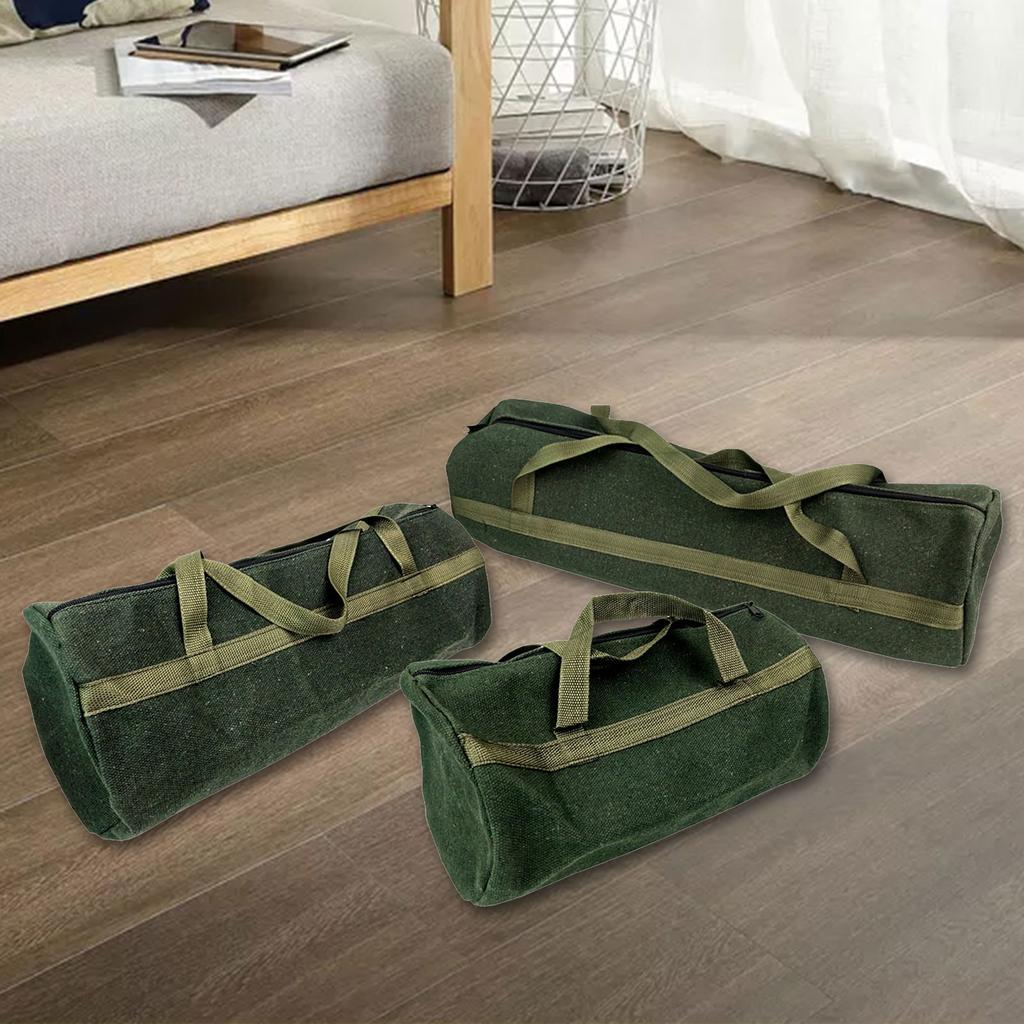 Canvas Tool Bag Large Capacity Tool Storage Bag Hand Tool Storage Carry Bag Tool Organizers for Carpentry Workers
