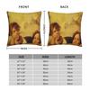 Angels Cherubs Raphael Santi Sistine Madonna Sweet Polyester Cushion Cover Home Office Decorative Kawaii Pillow Cover