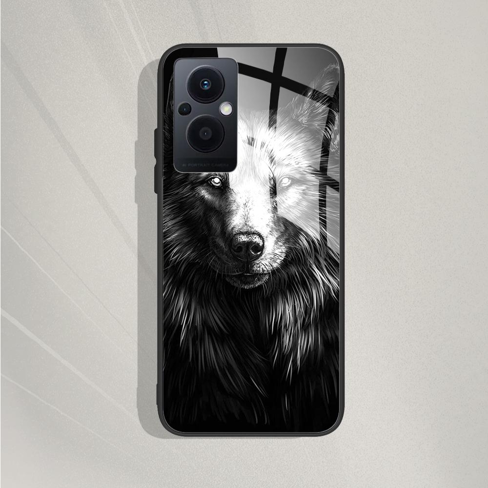 Per OPPO Reno 8 Lite 5G Custodia Cover Reno 7Lite Paraurti per Telefono Custodia in Vetro Temperato Per OPPO Reno7 Lite / Reno8 Lite Fundas Capa