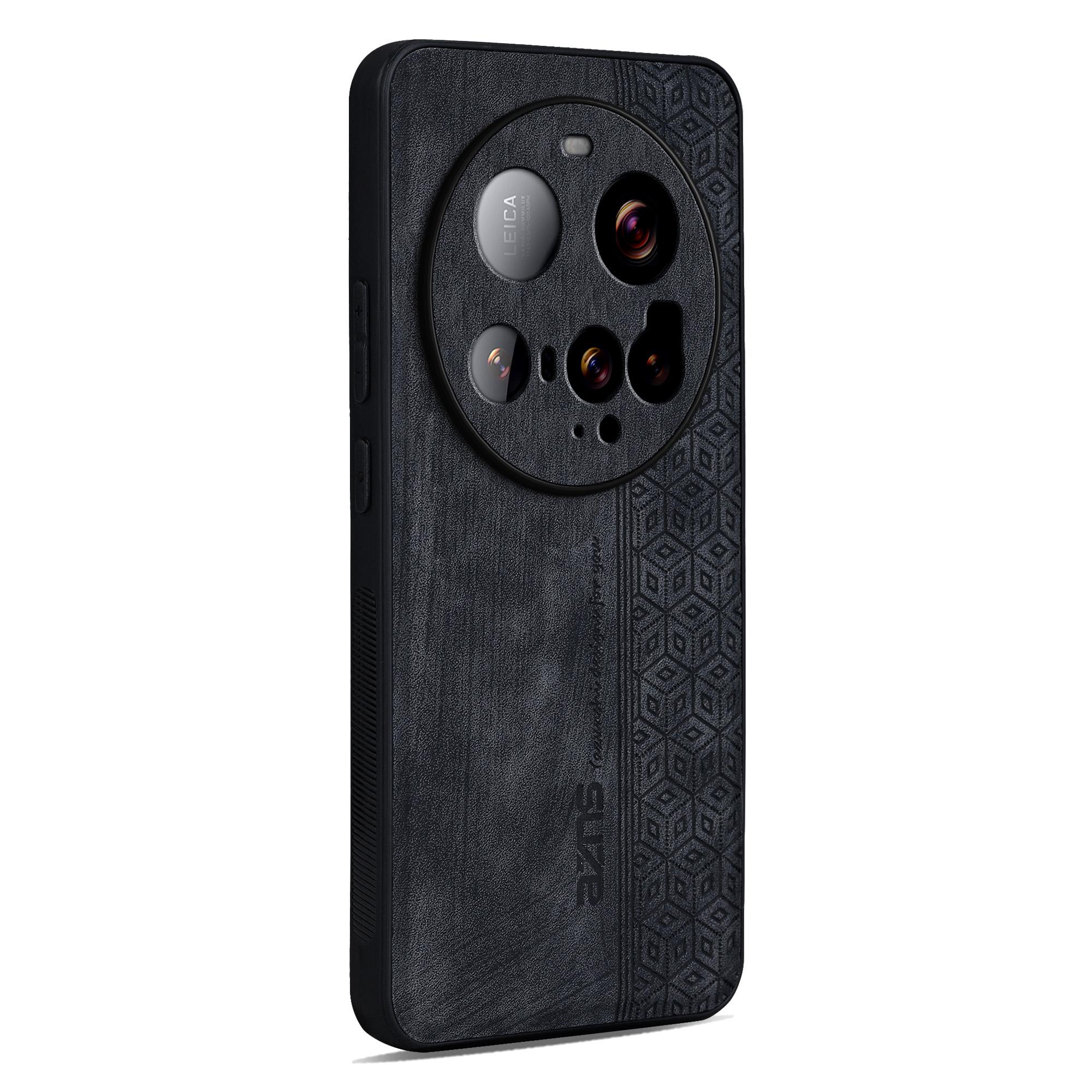 

AZNS For Xiaomi 15 Ultra Case Protective PU Leather Covered TPU Phone Shell Black