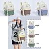 Solid Letter Color Backpack Travel Waterproof Wearresistant Large Capacity