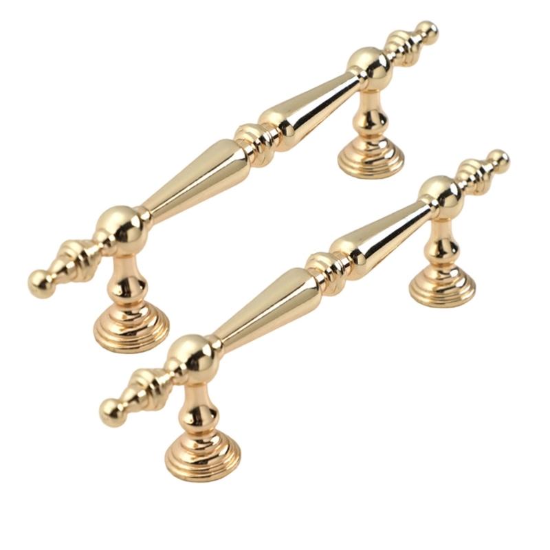 Skříňkové úchytky se zlatou povrchovou úpravou Ergonomický design Hardware odolný proti korozi Jednoduchá instalace Pro kuchyňské skříňky Komody