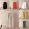 Casual Cotton Linen Wide Leg Pants For Women With Elastic Waist And Pockets For Summer Comfort