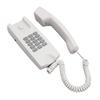 Kabelgebundenes Telefon ABS Wandmontiertes Festnetztelefon mit Lautstärkeregelung Stummschaltung und Wahlwiederholungsfunktion für Büro Hotel Weiß