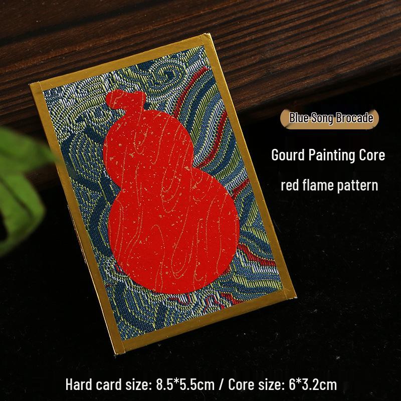 Calligraphy Desk Ornament: Creative Song Brocade Display, Xuan Paper DIY Card, Decorative Cultural Picture Frame Gift