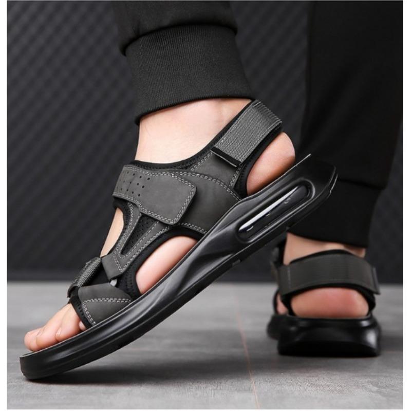 Fashion 2024 Summer Retro Fashion Platform Outdoor Beach Men's Sandals Designer New Soft Sole Casual Driving Men Shoes