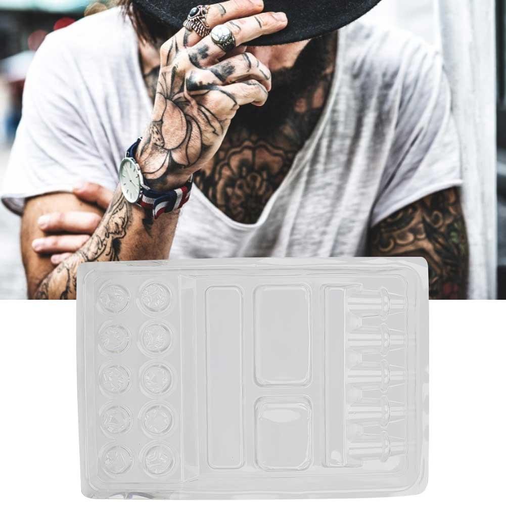 25pcs Disposable Tattoo Ink Pigment Tray Stand Tattoo Needle Head Holder Container