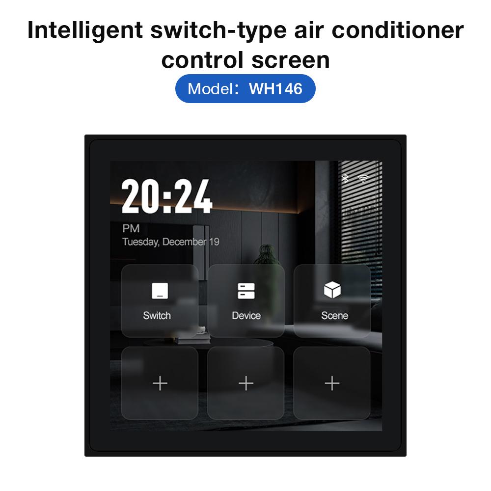 2025 New WiFi Smart Home Smart Central Control Panel Bluetooth Zigbee Temperature Controller Air Conditioner Thermostat