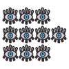10Pcs Embroidered Patches Sequin Eye Shape Covering Breakages Stains Iron On Patches for DIY