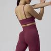 New Seamless Women's Yoga Set: Sports Bra, Fingerless Gloves, and Hip-Lifting Shorts for Fitness