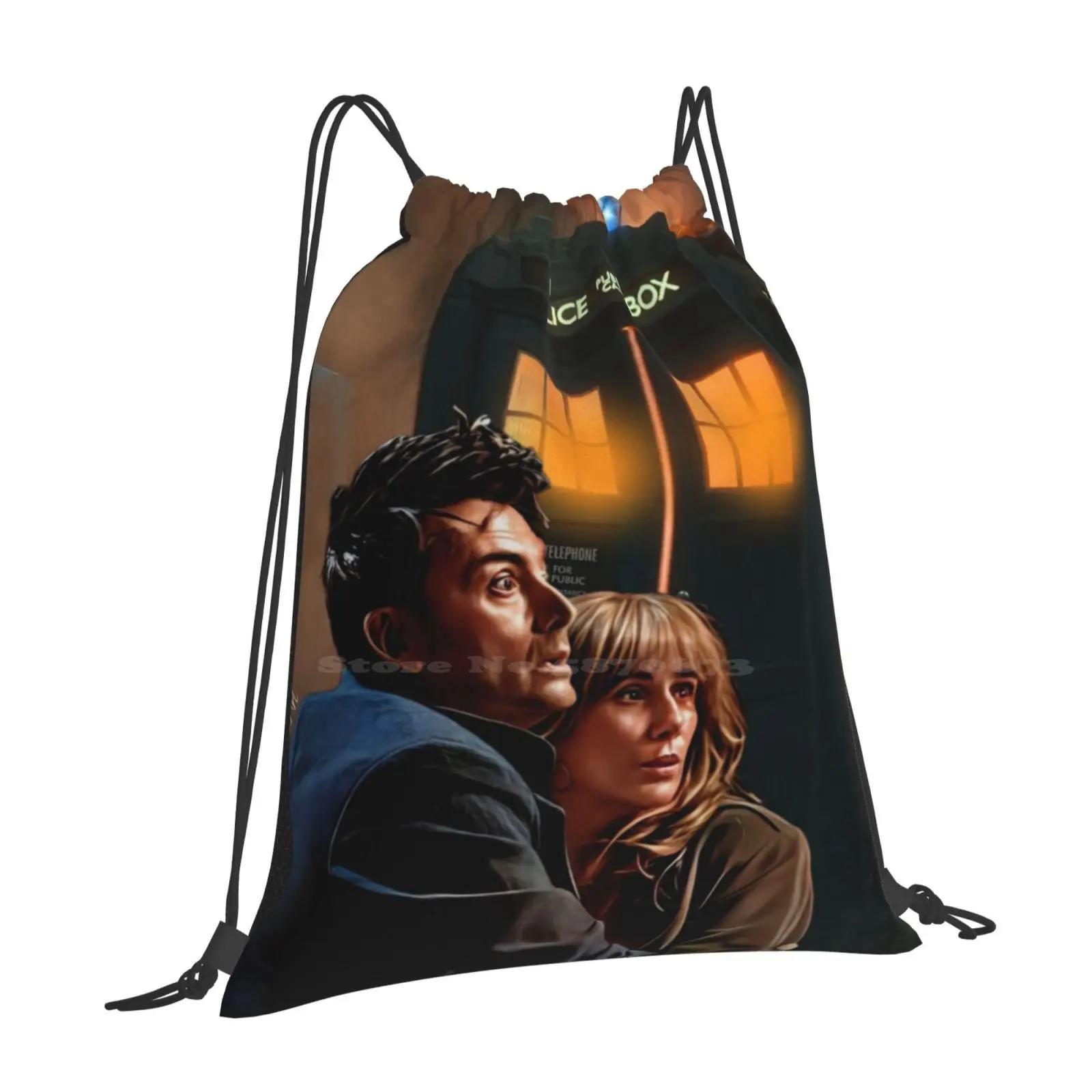 Wby 14Th Doctor Hot Sale Schoolbag Backpack Fashion Bags 14Th Doctor Time Travel Time Machine OneSize