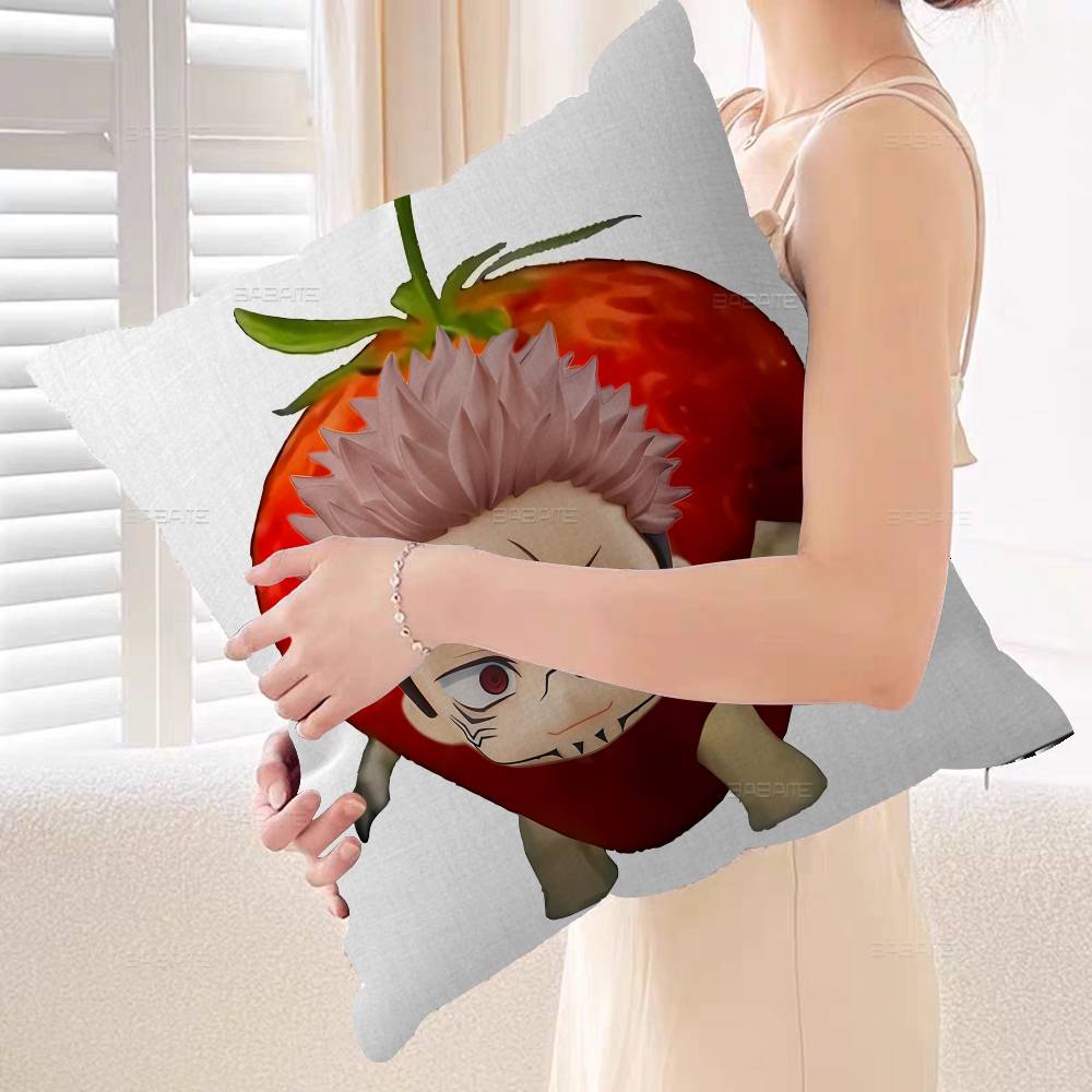 Anime Character Jujutsu Kaisen Ryomen Sukuna Pillow Cushion Cover Pillowcase Living Room Sofa Home Decor Customized