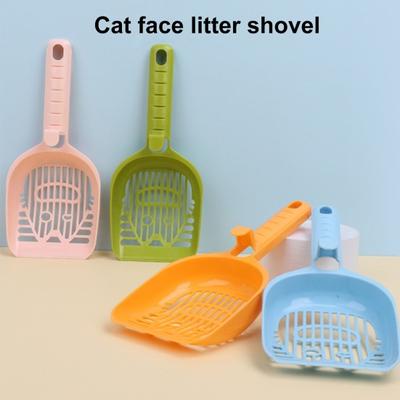 Pet Cat Litter Scoop Easy-to-Clean Comfortable Handle Mesh Design with Hanging Hole