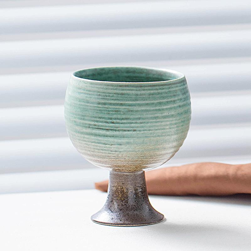 Japanese-Style Coarse Pottery Cup Kiln Change Coffee Cup Creative Goblet Ceramic Cup High Value Water Cup Household Cup