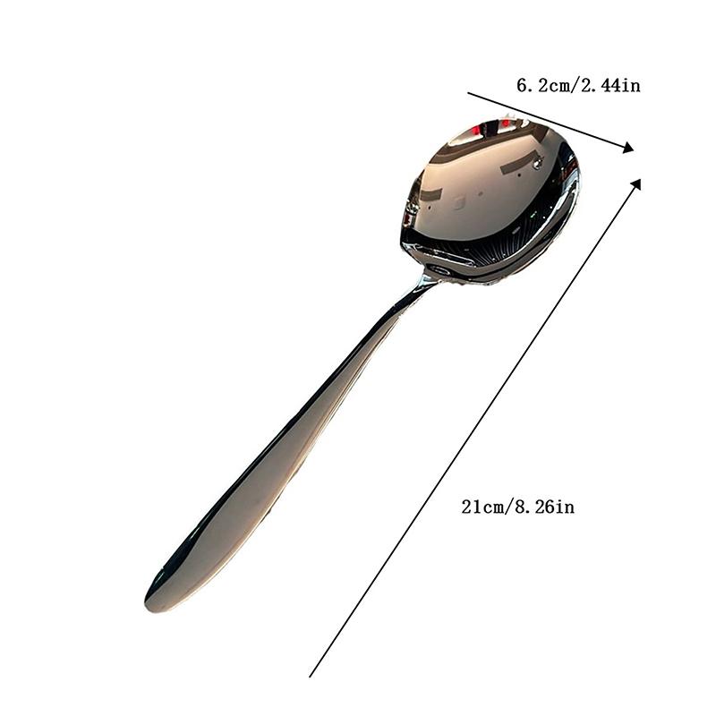 Super Large Tablespoons Kicthen Stainless Steel Serving Spoons Dining Room High Quality Thickened Silver Communal Spoon