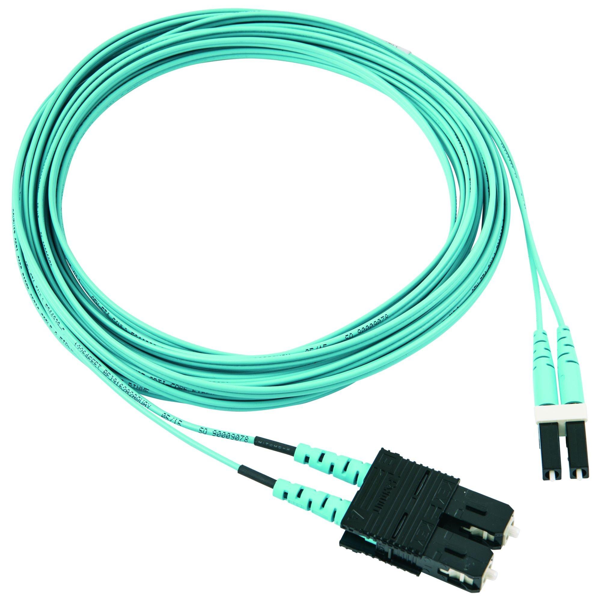 

Panduit FX2ERLNSNSNM005 5m OM3 Fiber Optic Patch Cord, SC End, LC End
