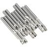 10pcs 1/8" Shank Single Edged 1 Flute End Mill Spiral Router Bits CNC Milling Cutting Set Tool,Flute Length 22mm, OAL 38.5mm