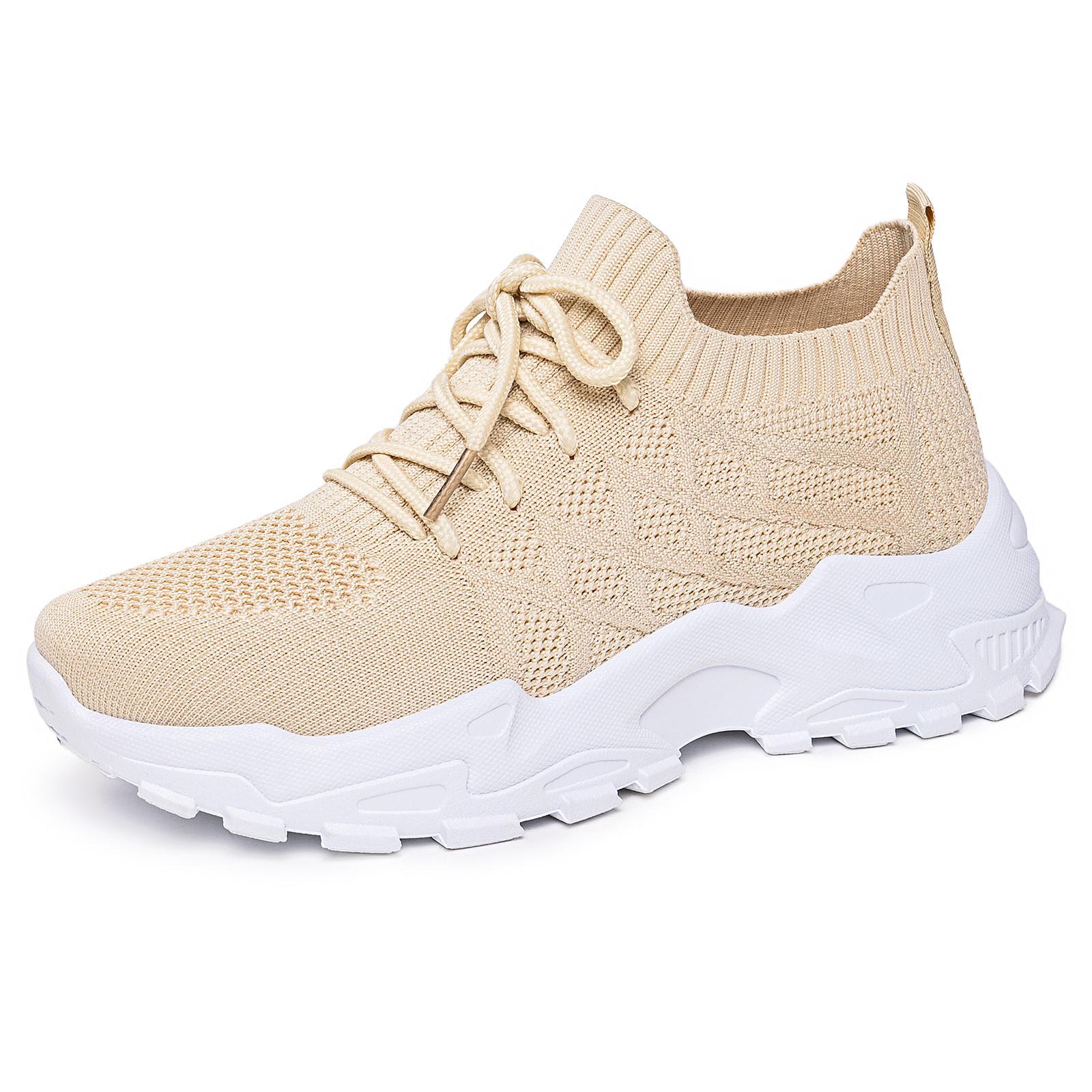 

Women Shoes Spring Versatile Casual Shoes Soft Sole Non Tired Feet Fashion Sneakers Inner Height Increasing Single Shoes Comfortable Sneakers 36