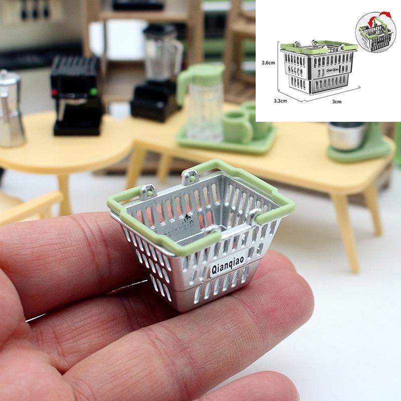 1:12 Dollhouse Miniature Grid Space Mini Juicer Kitchen Supplies Miniature Scene Model Decor Toy Doll House Accessories