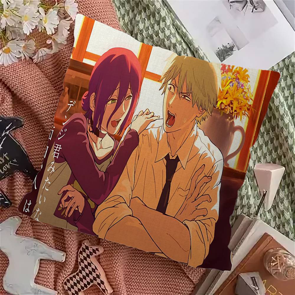 Chainsaw Man The Movie Reze Arc Personalized Pillow Cover Kids Bedroom Wild Party Decor Pillowcase Kid Birthday Shower Gift