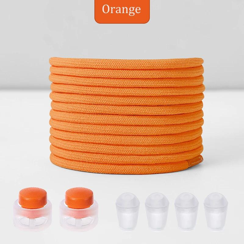 New No Tie Shoeaces Elastic Round Tieless Shoe Laces Sneakers Spring Lock Shoelace Quick Without Ties Shoes Lace for Kids Adult