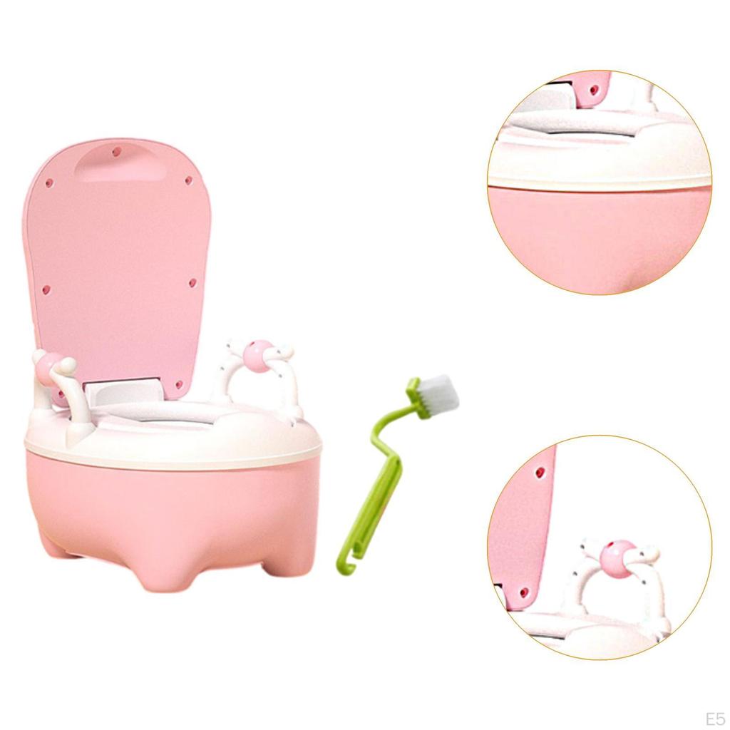 Baby Potty Toilet Kids Chair with Spilling Guard Realistic for Travel Camping