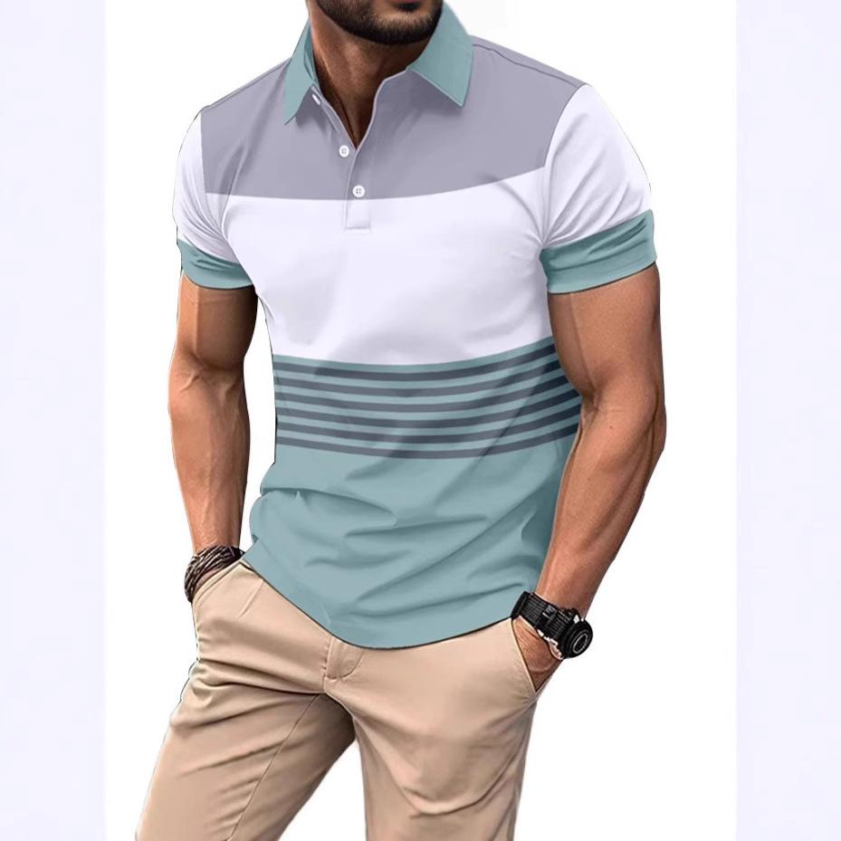 Casual essential! Short-sleeve polo shirt, stylish and versatile.