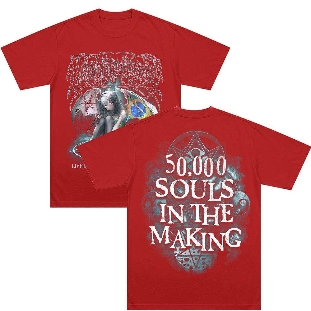 

L.I.V.E. in São Paulo T-Shirt BMTH Rock Music New Arrival Mens Clothes Tee Shirt Retro Graphic Unisex Cotton T Shirts XXL