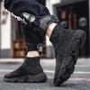Fashion Autumn Non-slip Sole Sneakers High Quality Woven Silver Shoes Men Sports And Fitness Tenismasculine Excercise Sneekers