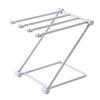 Foldable towel rack, vertical dust removal cloth rack for kitchen and bathroom use, light blue, plastic, convenient for storage,