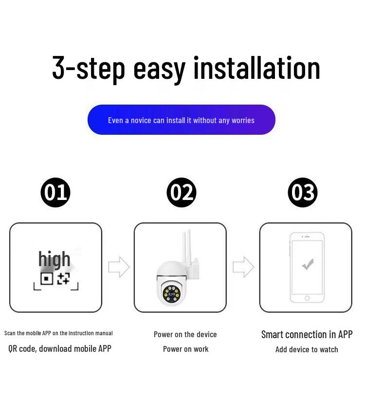 WiFi Surveillance Camera Indoor Plug with Full-Color Night Vision and Wireless Socket Lamp Holder