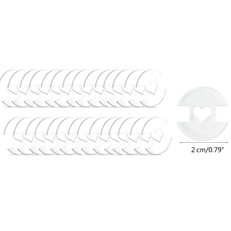 50 Stück Acrylknöpfe für Hut, 20mm Acrylknöpfe zum Basteln Runde Knöpfe, Strickmütze Herstellungsbefestigungswerkzeug