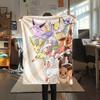 Pokémon Combination  Print Flannel Blanket, High Quality Comfortable for All Seasons, Home Decor, Warmth and Comfort