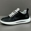 Men's Shoes New Autumn Leather Surface Solid Color Versatile Sports and Leisure Shoes Soft Sole Height Increase Men