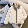 Jachete de Iarnă la Modă Femei Parkas Scurte Fermoar Groase Călduroase Casual Paltoane de Damă