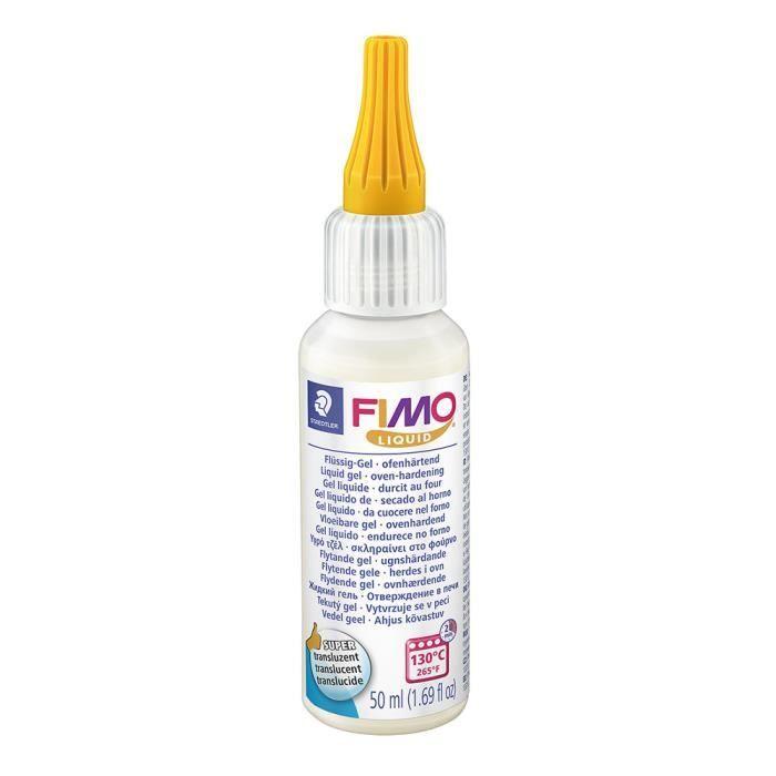 Pâte polymère - FIMO - Liquide transparente 50ml - Souple - Translucide - Multi-usages