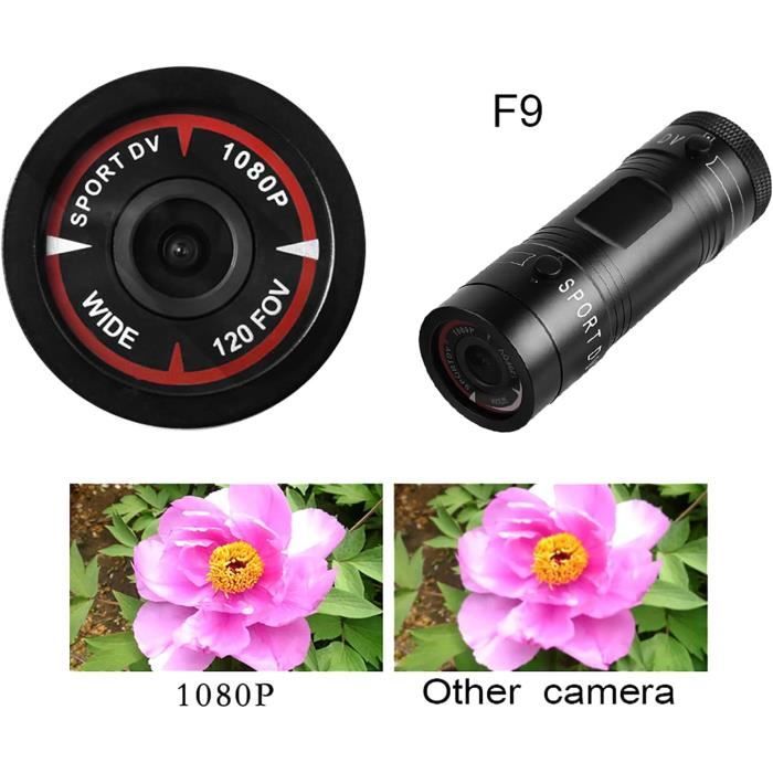 VBESTLIFE Caméra d'action de Vélo 1080P HD avec Microphone Intégré