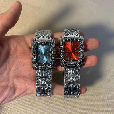 Y2K Krallenförmige Quadratische Uhr Herren und Damen Gotischer Stil Armband Quarz Uhr Wasserdicht Nischen Ästhetik Zeitmesser Uhr