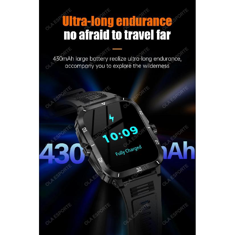 2025 Sport Smart Watch For Men 1.96'' Screen Blood Oxygen Bluetooth Call Watch 100+Sport Waterproof Smartwatch Man Reloj Hombre