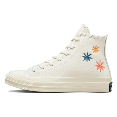 Chuck 70 High Embroidered Floral Egret Women's A04298C