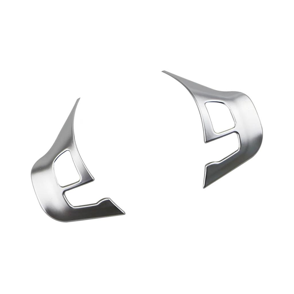 Tianwu04 Peugeot 208 GTI 2008 308 2014-2017 Accessories Steering Wheel Decoration Trim Cover Sticker (Matt Silver)