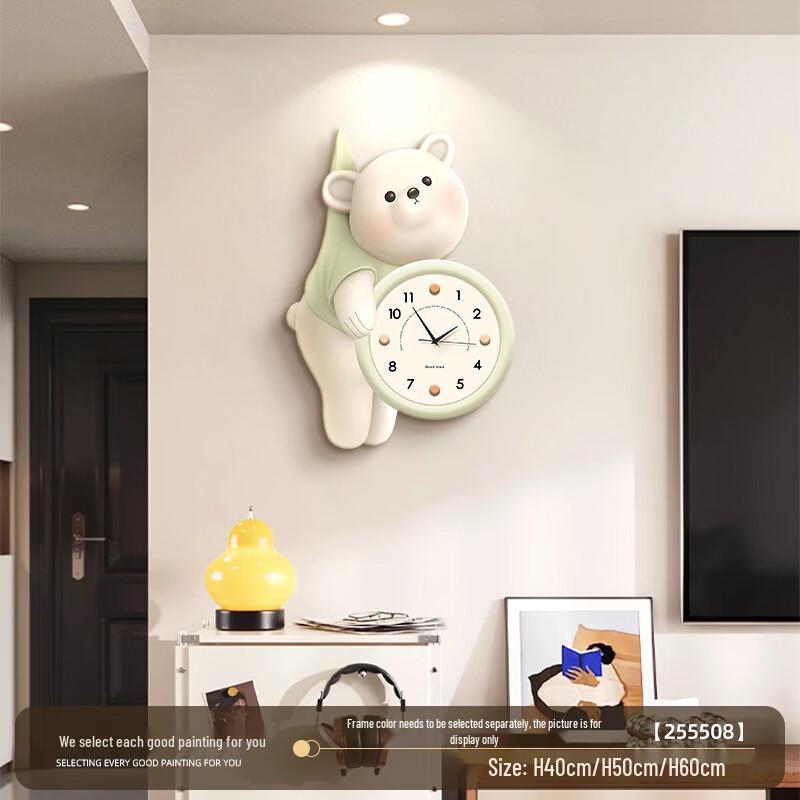 Настенные часы Handon Молочно-зеленый Мишка Микки