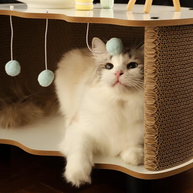 Multi-functional Cat Scratcher & Bed Coffee Table